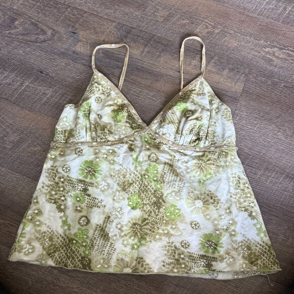 Y2K Boho Daisy Fuentes Tank Top Camisole XL - Picture 3 of 3